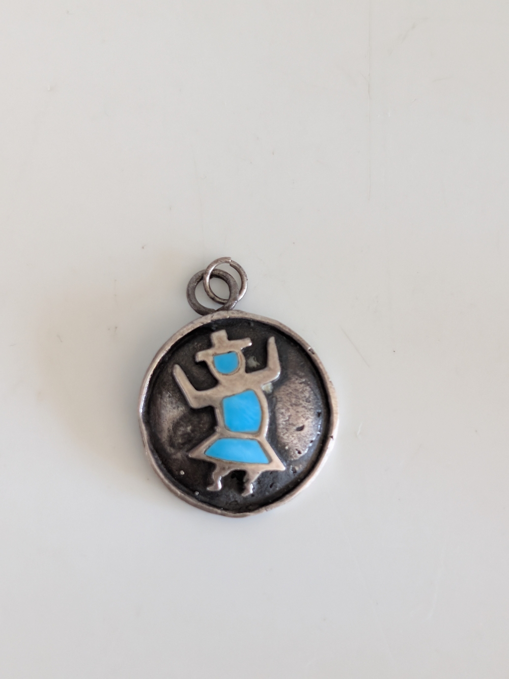 Vintage Dancing Kachina .925 Pendant